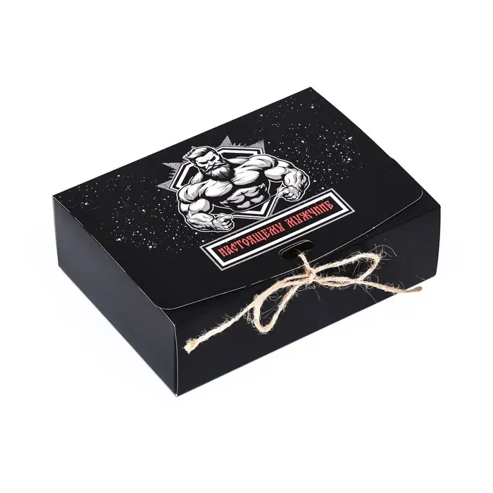 Коробка складная подарочная «Настоящему мужчине» 16.5×12×5 см Коробка складная подарочная «Настоящему мужчине» 16.5×12×5 см