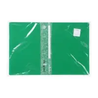 Папка с 60 вкладышами А4, 500 мкм, Calligrata, карман на корешке, зелёная