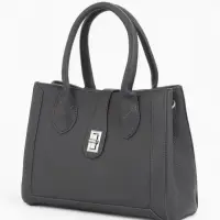 Сумка женская тоут TEXTURA на молнии, 31&times;11&times;21 см, тёмно-серая