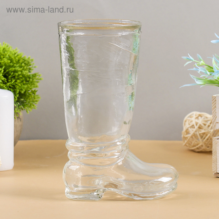Ваза Ваза "Ботфорт" прозрачная d=8.5см h=18,5х11см, 0,46л