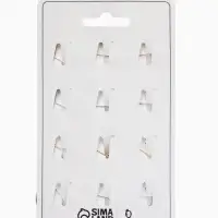 Брошь "Конгреф" листья,  (фас 12шт), цвет МИКС