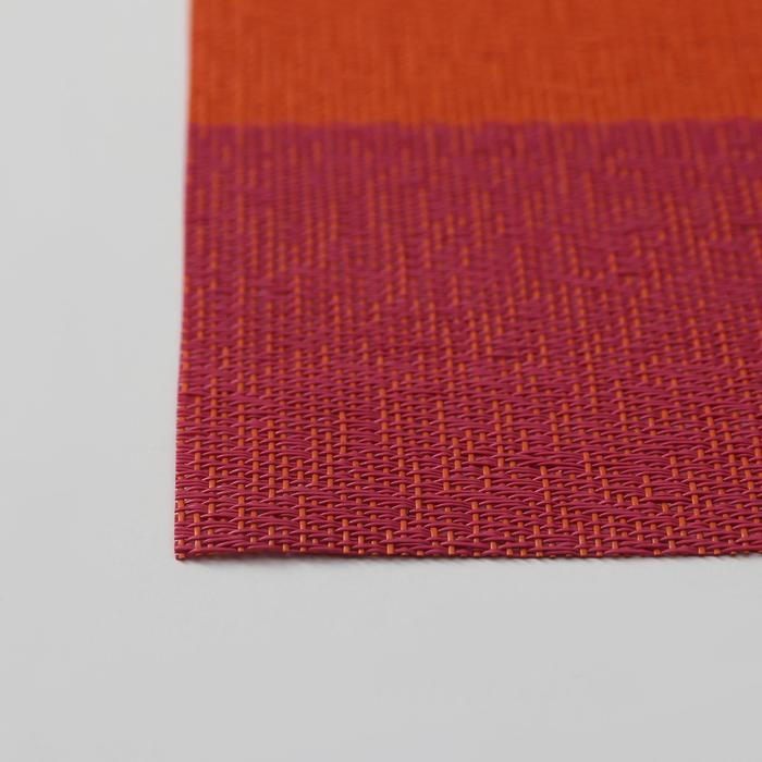 Салфетка сервировочная на стол «Три полосы», 45×30 см , цвет терракотовый