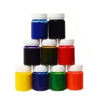 Краска по ткани (шелку), набор 9 цветов &times; 50 мл, ЗХК Decola &laquo;Батик&raquo; акриловая на водной основе, (4441449)