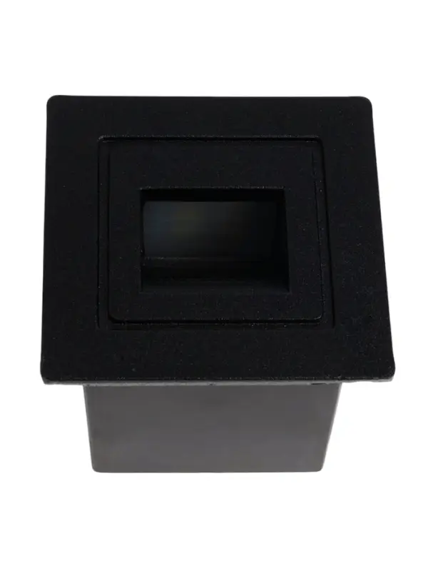 Встраиваемый светильник для лестницы, IP65, 3 Вт, 6500К, 48&times;48 мм, квадратный, чёрный, свечение холодное белое