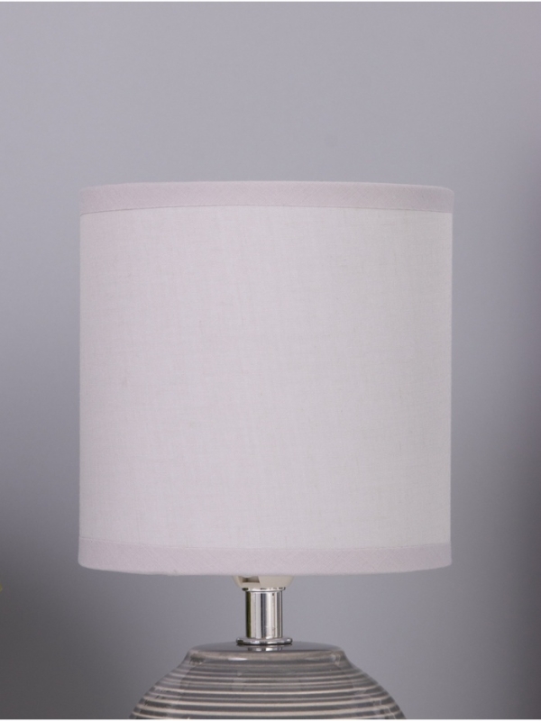 Лампа настольная Лампа настольная "Бриз" 1х40Вт Е14 серый 13х13х25см