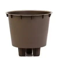 Кашпо со вставкой 3,7 л d22 см h20 см РАМОНА серый