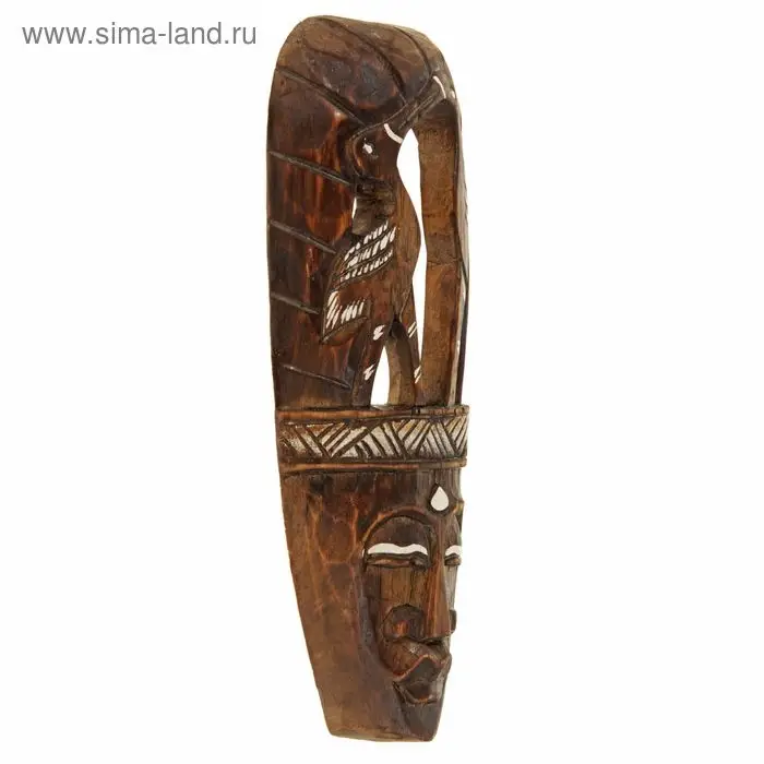 Маска дерево "Аисты" 30х4х12 см