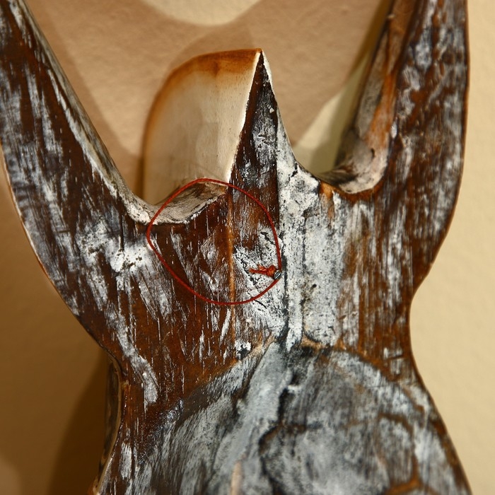 Маска «Зебра», 55 см +/- 5 см, албезия