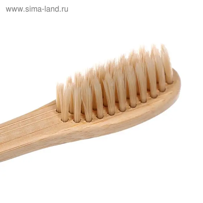 Бамбуковая зубная щётка средней жёсткости, микс цветов Бамбуковая зубная щётка средней жёсткости, микс цветов