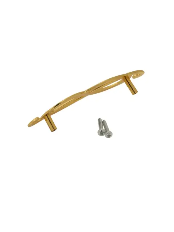 Ручка-скоба мебельная РС148GP, м/о 96 мм, цвет золото