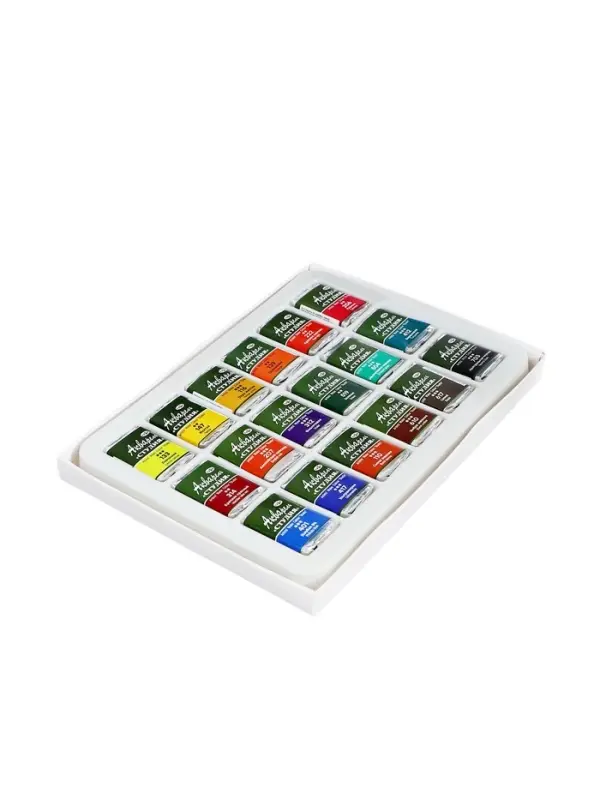 Акварель художественная в кюветах &laquo;Гамма. Студия&raquo;, 18 цветов &times; 2.5 мл