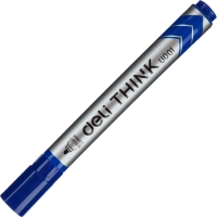Маркер для белых досок Deli Think 2 мм синий кругл.нак.EU00130