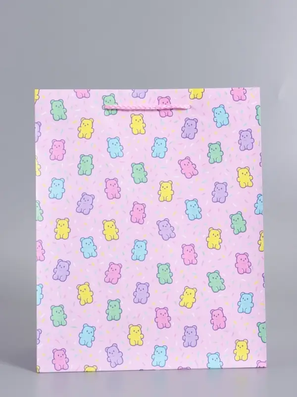 Пакет подарочный ламинированный "Мишки" 26 х 12 х 32 см