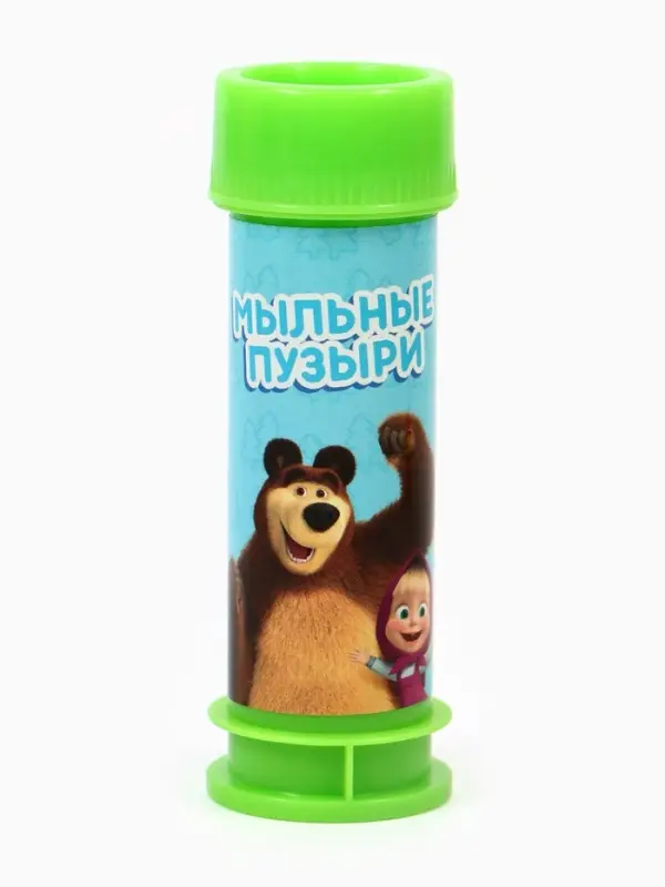Набор мыльных пузырей 3 штуки, 45 мл, Маша и Медведь