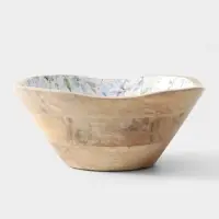 Салатник &laquo;Оттенки сирени&raquo;, 23&times;23&times;10.5 см, дерево манго