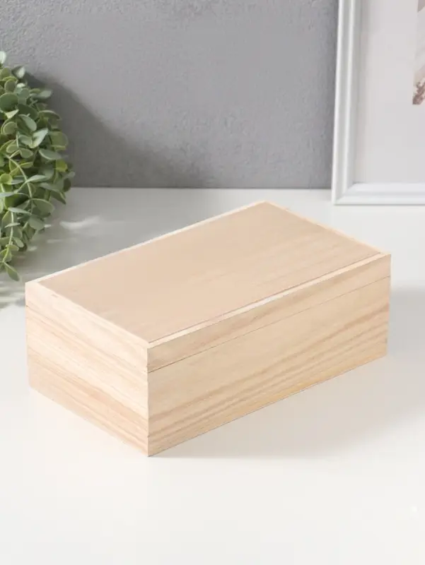 Шкатулка для росписи &laquo;Прямоугольник&raquo;, без замочка, заготовка для творчества, для украшений, 25.5&times;15&times;9 см