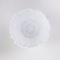 Горшок для цветов пластиковый, с поддоном, 1.3 л, d=15.5 см, h=16.5 см, белый