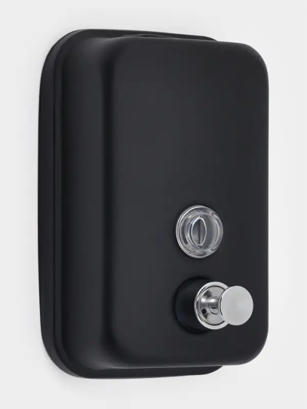 Диспенсер для жидкого мыла St&ouml;lz, механический, 500 мл, нержавеющая сталь, чёрный