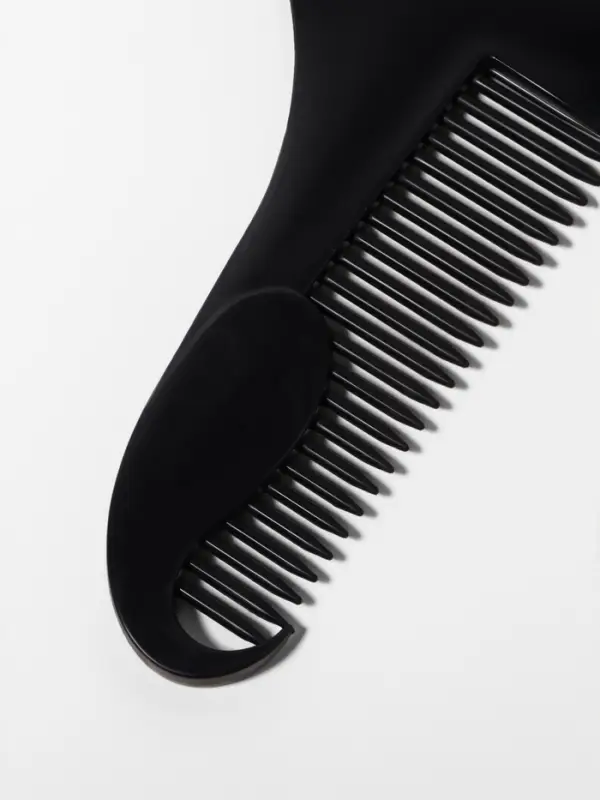 Расчёска - гребень для усов и бороды, 12×10 см, чёрная Расчёска - гребень для усов и бороды, 12×10 см, чёрная