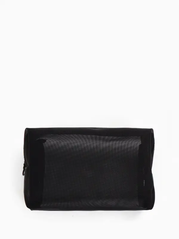 Косметичка дор Сетка 18*7,5*10, отд на молнии, черный Косметичка дор Сетка 18*7,5*10, отд на молнии, черный