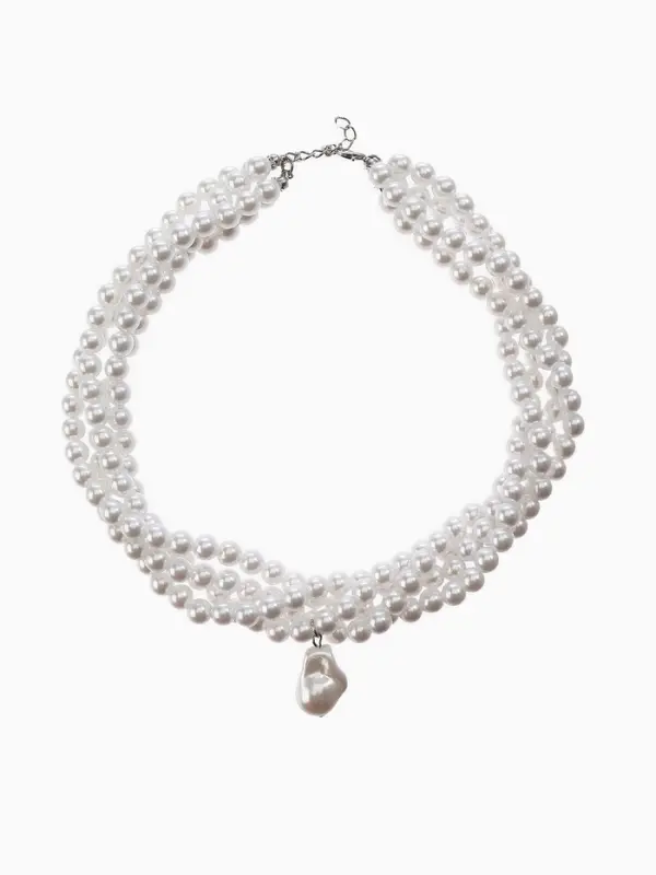 Бусы из жемчуга &laquo;Диана&raquo;, 4 нити, d=0.8, 40 см, белые