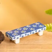 Сувенир «Столик с ромашками», 10×2×3 см, дерево, голубой