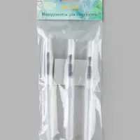 Кисти для туши и краски 3 шт. размер 1.2 см, 1.5 см, 1.8 см 15.5&times;2 см