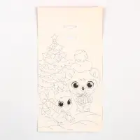 Роспись по дереву &laquo;Новый год! Ёлочка&raquo;, набор для творчества