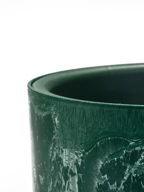 Кашпо со вставкой 1,9 л d18 см h16,5 см МИКРИТ зеленый слайн