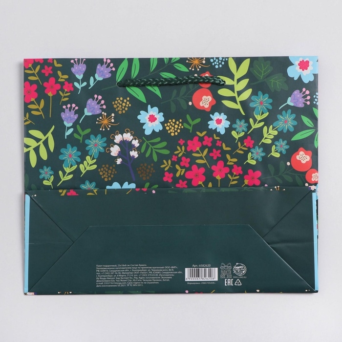 Пакет подарочный ламинированный, упаковка, «Present for you», MS 23 х 18 х 8 см Пакет подарочный ламинированный, упаковка, «Present for you», MS 23 х 18 х 8 см