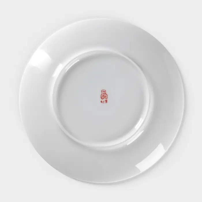 Тарелка Добрушский завод &laquo;Лев&raquo;, d=20 см, фарфор, белая