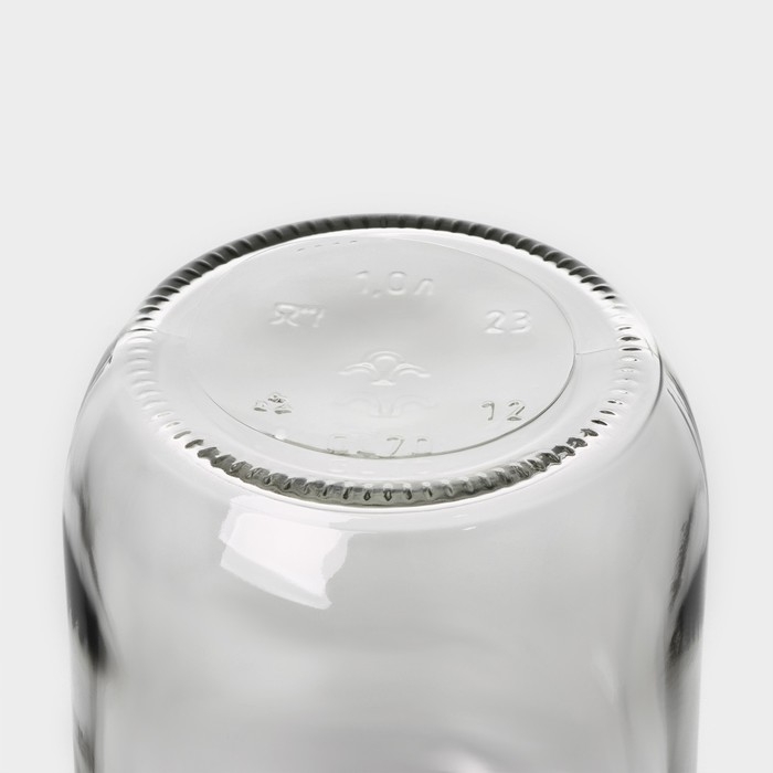 Набор стеклянных банок с крышкой Доляна, СКО-82 мм, 1 л, 12 штук Набор стеклянных банок с крышкой Доляна, СКО-82 мм, 1 л, 12 штук