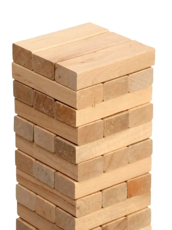 Падающая башня дженга Время игры, 54 бруска, 27&times;7.5 см