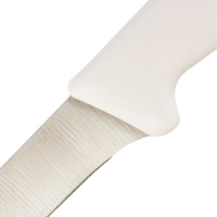 Нож разделочный  лез 150 мм  толщ 2 мм  3Cr13  белая пластиковая ручка