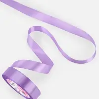 Лента атласная, 20 мм, 23&plusmn;1 м, сиреневая №21