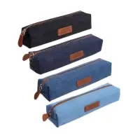 Пенал школьный на молнии Calligrata &laquo;Джинс&raquo;, 1 отделение, текстиль, МИКС