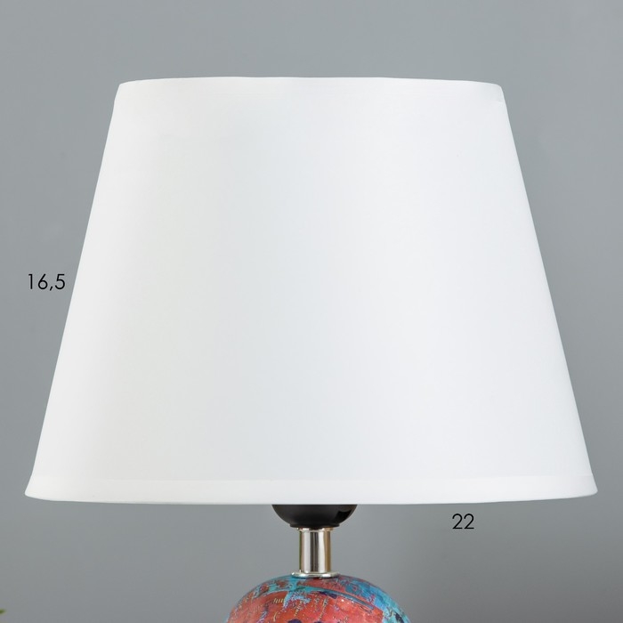 Настольная лампа Настольная лампа "Косетт" Е27 40Вт синий-фиолетовый 22,5х22,5х32,5 см RISALUX