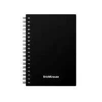 Тетрадь на спирали ErichKrause. Classic А6, 60 листов, в клетку, пластиковая обложка, блок офсет, МИКС