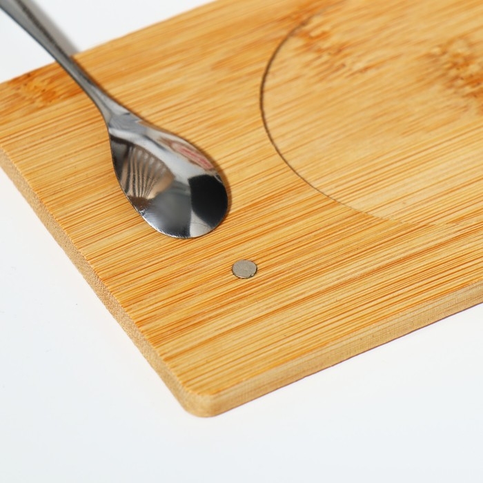 Кружка керамическая с ложкой на подставке Дорого внимание «Уютной зимы», 230 мл