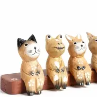 Фигура &laquo;Зверушки на скамейке&raquo;, 18&times;6&times;4.5 см, дерево, коричневый