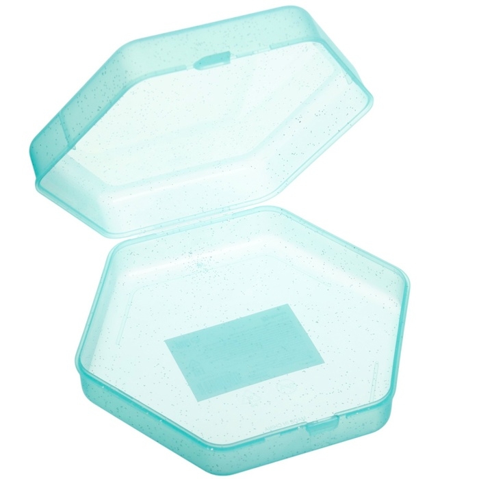 Набор прорезывателей силиконовых «Голубой бокс», с погремушкой, 4 шт., в кейсе, Крошка Я