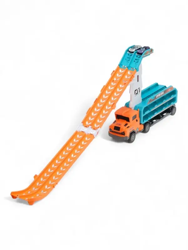 Автоград Автовоз с большой горкой и 10 машинками Автоград Автовоз с большой горкой и 10 машинками