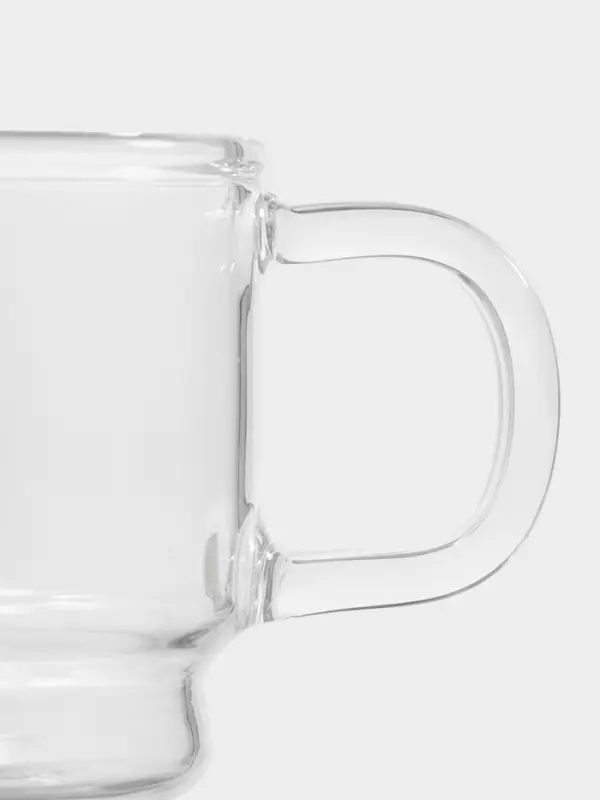Кружка Magistro &laquo;Боттом&raquo;, 100 мл, 5.8&times;5.2 см штабелируемая, боросиликатное стекло, прозрачная