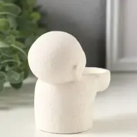 Подсвечник на 1 свечу &laquo;Монах&raquo;, 8&times;8&times;5 см, гипс