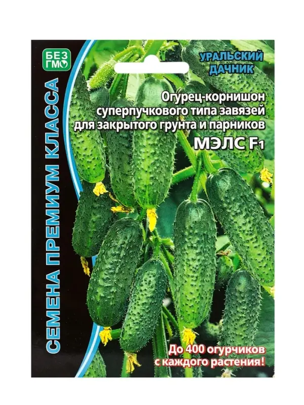 Семена огурец корнишон &laquo;Мэлс&raquo;, F1, партенокарпический, 5 шт., &laquo;Уральский дачник&raquo;
