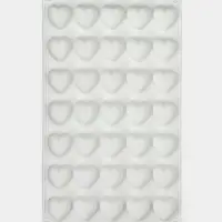Форма для муссовых десертов и шоколада KONFINETTA &laquo;Сердца&raquo;, силикон, 29.7&times;17.3&times;1.5 см, 35 ячеек (2.7&times;2.5 см), белая
