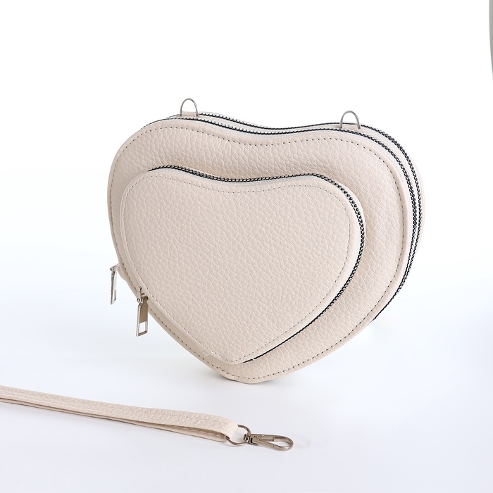 Сумка женская кросс-боди на молнии, цвет белый Сумка женская кросс-боди на молнии, цвет белый