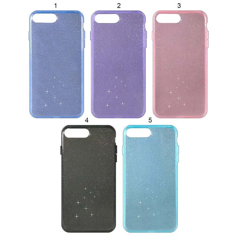 Чехол iPh 8 Plus TPU с блеском