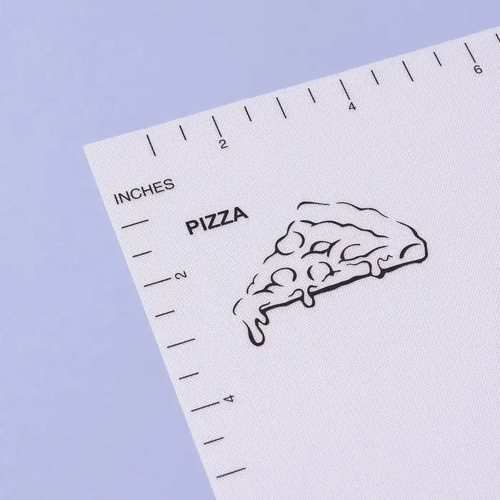 Коврик для выпечки и раскатки теста с разметкой, армированный &laquo;Эрме&raquo;, силикон, 59.5&times;40 см, белый