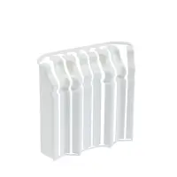 Накладки для фигурного плинтуса &laquo;Идеал. Дюра&raquo;, 80 мм. 8 штук, цвет 001 белый